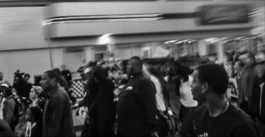 Carried In Effigy (Black Lives Matter Series), Oakland CA, Winter 2009.