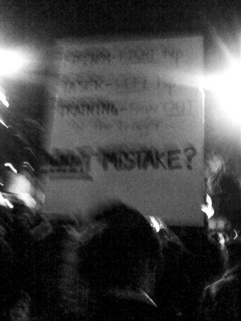 "WHAT MISTAKE?"-- RIP Oscar Grant, Jan. 2009, Oakland, CA.