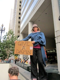 Give a Damn (The Great Collapse Protest Series), San Francisco CA, Fall 2011.