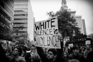 White Violence is Silence (Black Lives Matters Series), Oakland CA, Summer 2016.