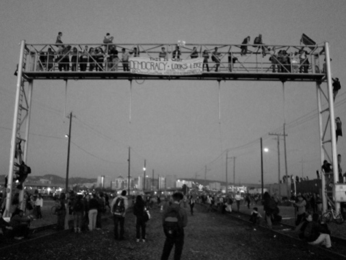 This is What Democracy Looks Like (Oakland General Strike), Port of Oakland, Fall 2011.